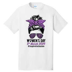 International Women Day 2024 Inspire Inclusion 8 March 24 Tall T-Shirt