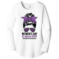 International Women Day 2024 Inspire Inclusion 8 March 24 Women's Perfect Tri Tunic Long Sleeve Shirt