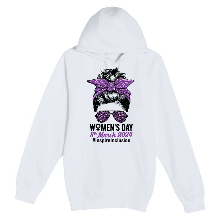 International Women Day 2024 Inspire Inclusion 8 March 24 Premium Pullover Hoodie