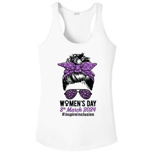 International Women Day 2024 Inspire Inclusion 8 March 24 Ladies PosiCharge Competitor Racerback Tank