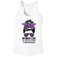 International Women Day 2024 Inspire Inclusion 8 March 24 Ladies PosiCharge Competitor Racerback Tank