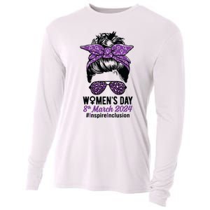 International Women Day 2024 Inspire Inclusion 8 March 24 Cooling Performance Long Sleeve Crew