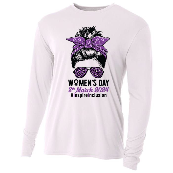 International Women Day 2024 Inspire Inclusion 8 March 24 Cooling Performance Long Sleeve Crew