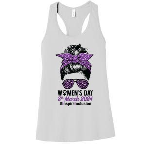 International Women Day 2024 Inspire Inclusion 8 March 24 Women's Racerback Tank