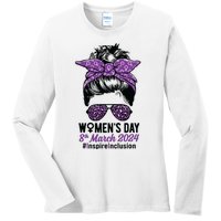 International Women Day 2024 Inspire Inclusion 8 March 24 Ladies Long Sleeve Shirt