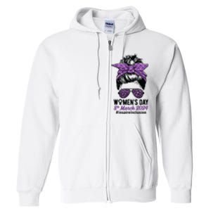 International Women Day 2024 Inspire Inclusion 8 March 24 Full Zip Hoodie