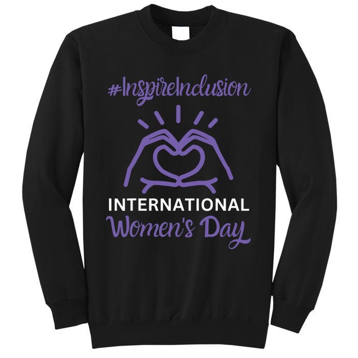 International Women Day 2024 Inspire Inclusion 8 March Tall Sweatshirt