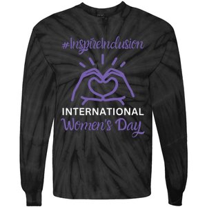 International Women Day 2024 Inspire Inclusion 8 March Tie-Dye Long Sleeve Shirt