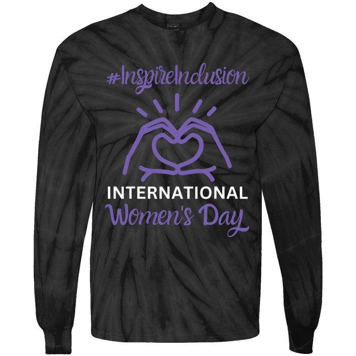 International Women Day 2024 Inspire Inclusion 8 March Tie-Dye Long Sleeve Shirt