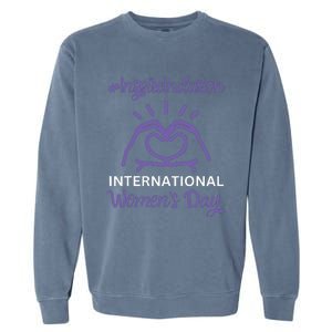 International Women Day 2024 Inspire Inclusion 8 March Garment-Dyed Sweatshirt