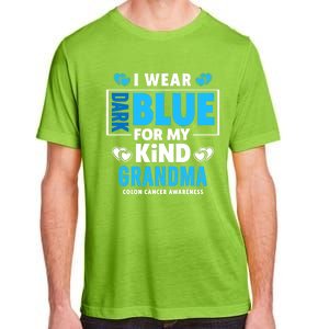 I Wear Dark Blue For My Grandma Funny Gift Colon Cancer Awareness Funny Gift Adult ChromaSoft Performance T-Shirt