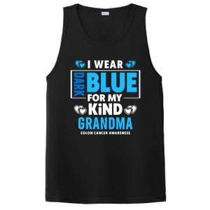 I Wear Dark Blue For My Grandma Funny Gift Colon Cancer Awareness Funny Gift PosiCharge Competitor Tank