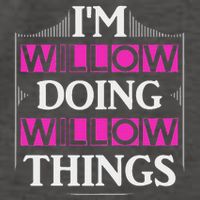IM Willow Doing Willow Things Funny First Name Gift Vector Backpack