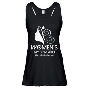 International Wom.en's Day 2024 8 March IWD Inspire Inclusion Ladies Essential Flowy Tank