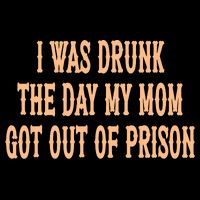 I Was Drunk The Day My Mom Got Out Of Prison Cropped Pullover Crew