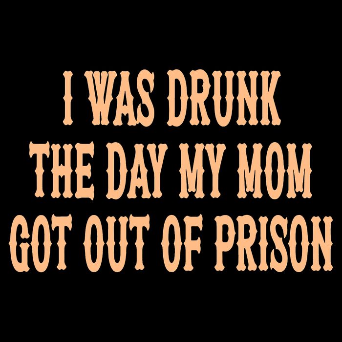 I Was Drunk The Day My Mom Got Out Of Prison Cropped Pullover Crew