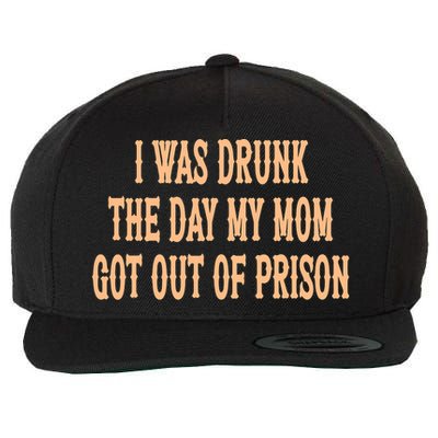 I Was Drunk The Day My Mom Got Out Of Prison Wool Snapback Cap