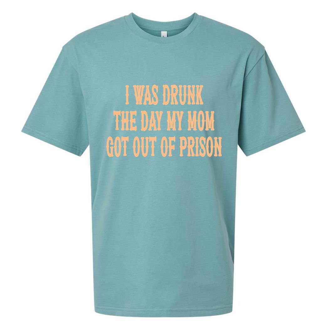 I Was Drunk The Day My Mom Got Out Of Prison Sueded Cloud Jersey T-Shirt