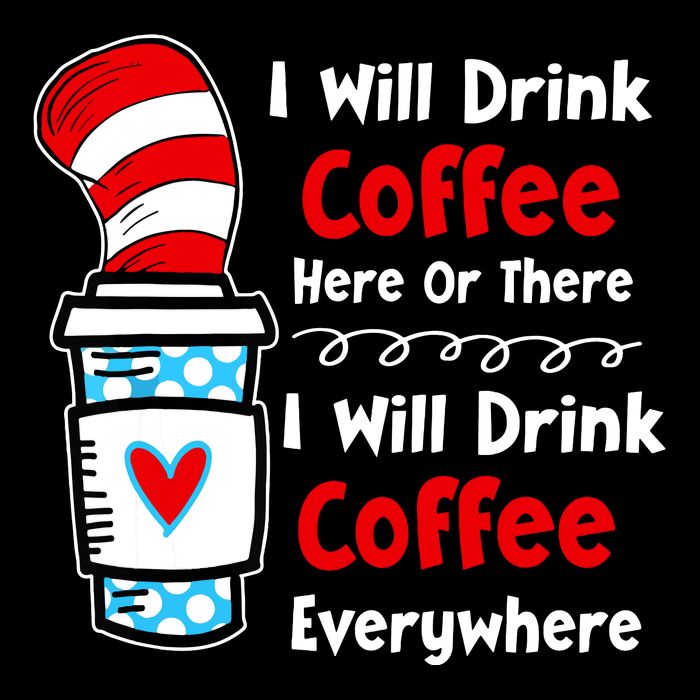 I Will Drink Coffee Here Or There Funny Teacher Teaching Cooling Performance Crew T-Shirt