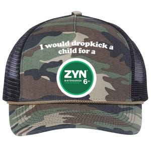 I Would Dropkick A Child For A Zyn Retro Rope Trucker Hat Cap