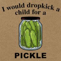 I Would Dropkick A Child For A Pickle Cotton Canvas Backpack
