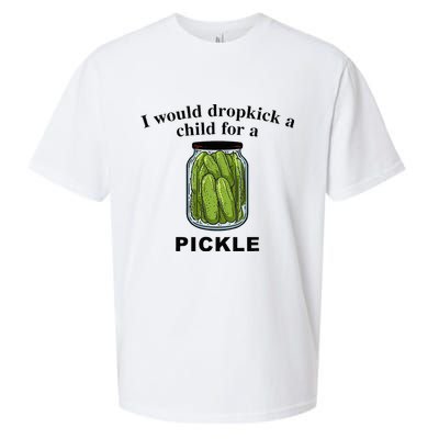 I Would Dropkick A Child For A Pickle Sueded Cloud Jersey T-Shirt