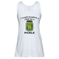 I Would Dropkick A Child For A Pickle Ladies Essential Flowy Tank