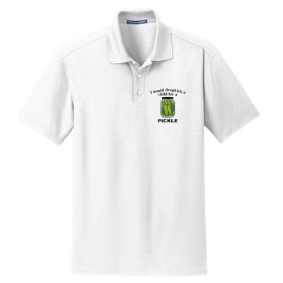 I Would Dropkick A Child For A Pickle Dry Zone Grid Polo
