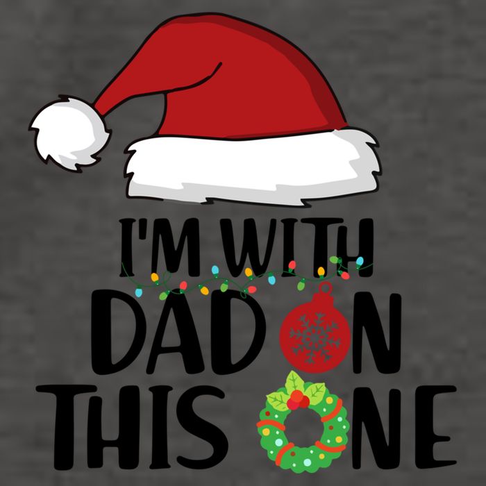 IM With Dad On This One Santa Matching Family Christmas Gift Vector Backpack