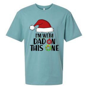 IM With Dad On This One Santa Matching Family Christmas Gift Sueded Cloud Jersey T-Shirt