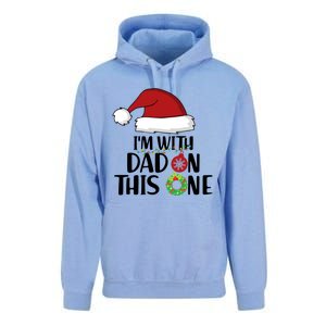 IM With Dad On This One Santa Matching Family Christmas Gift Unisex Surf Hoodie