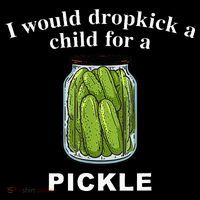 I Would Dropkick A Child For A Pickle Flexfit Unipanel Trucker Cap