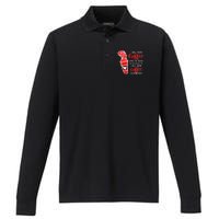 I Will Drink Coffee Here Or There Performance Long Sleeve Polo