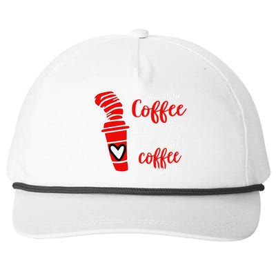 I Will Drink Coffee Here Or There Snapback Five-Panel Rope Hat