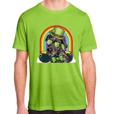 Irish Wolfhound Dog Leprechaun Funny St Patricks Day Meaningful Gift Adult ChromaSoft Performance T-Shirt