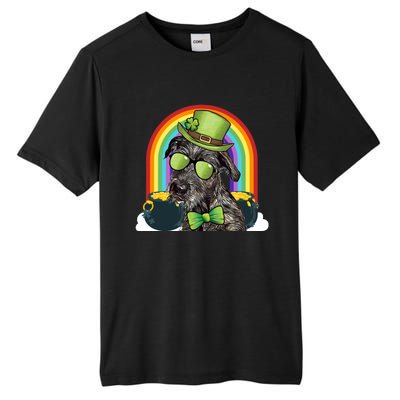 Irish Wolfhound Dog Leprechaun Funny St Patricks Day Meaningful Gift Tall Fusion ChromaSoft Performance T-Shirt