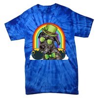 Irish Wolfhound Dog Leprechaun Funny St Patricks Day Meaningful Gift Tie-Dye T-Shirt