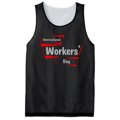 International Worker's Day Mesh Reversible Basketball Jersey Tank