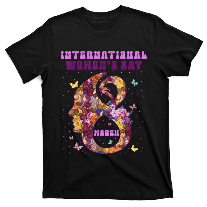 International Women Day 8 March 2024 Flowers T-Shirt