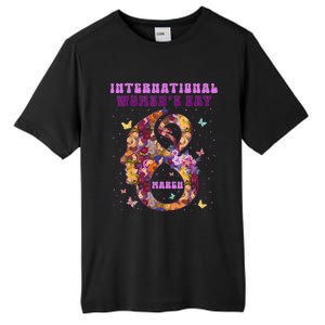 International Women Day 8 March 2024 Flowers Tall Fusion ChromaSoft Performance T-Shirt