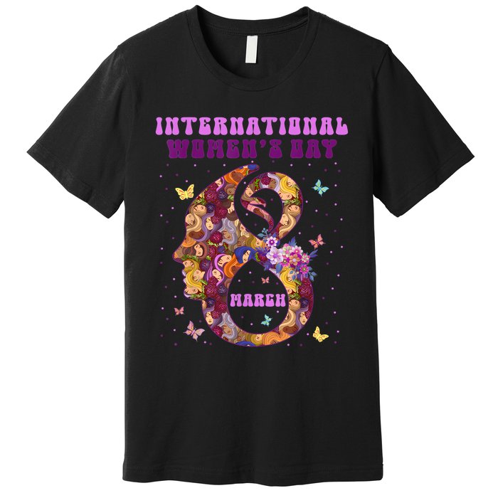 International Women Day 8 March 2024 Flowers Premium T-Shirt