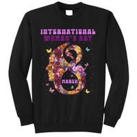 International Women Day 8 March 2024 Flowers Tall Sweatshirt