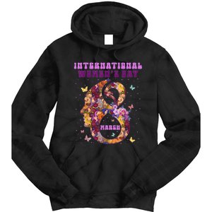 International Women Day 8 March 2024 Flowers Tie Dye Hoodie