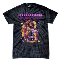 International Women Day 8 March 2024 Flowers Tie-Dye T-Shirt