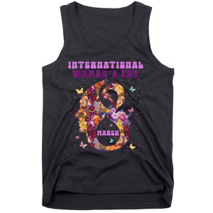 International Women Day 8 March 2024 Flowers Tank Top