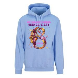 International Women Day 8 March 2024 Flowers Unisex Surf Hoodie