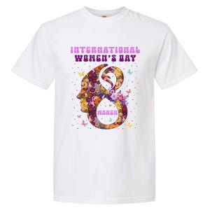 International Women Day 8 March 2024 Flowers Garment-Dyed Heavyweight T-Shirt