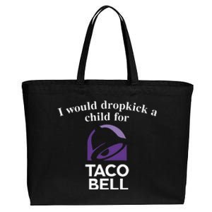 I Would Dropkick A Child Cotton Canvas Jumbo Tote