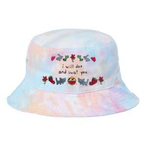 I Will Dox And Swat You Funny Tie Dye Newport Bucket Hat