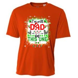 IM With Dad On This One Family Love Christmas Lights Pajama Meaningful Gift Cooling Performance Crew T-Shirt